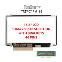   15.6" Laptop LCD Screen 1366x768p 40 Pins with Brackets [TSTPC15.6-14]